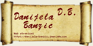Danijela Banzić vizit kartica
